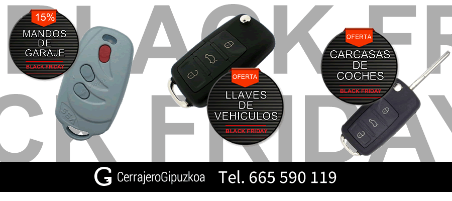 mandos garaje llaves vehiculo carcasas coches cerrajeros en sansebastian