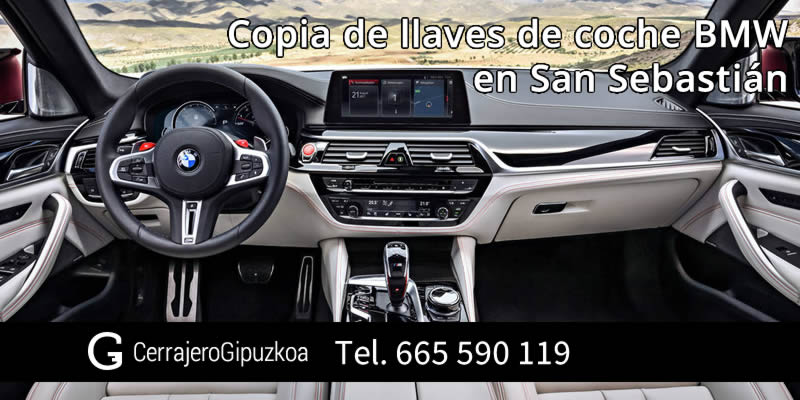 Copias de llaves de coche BMW en San Sebastián